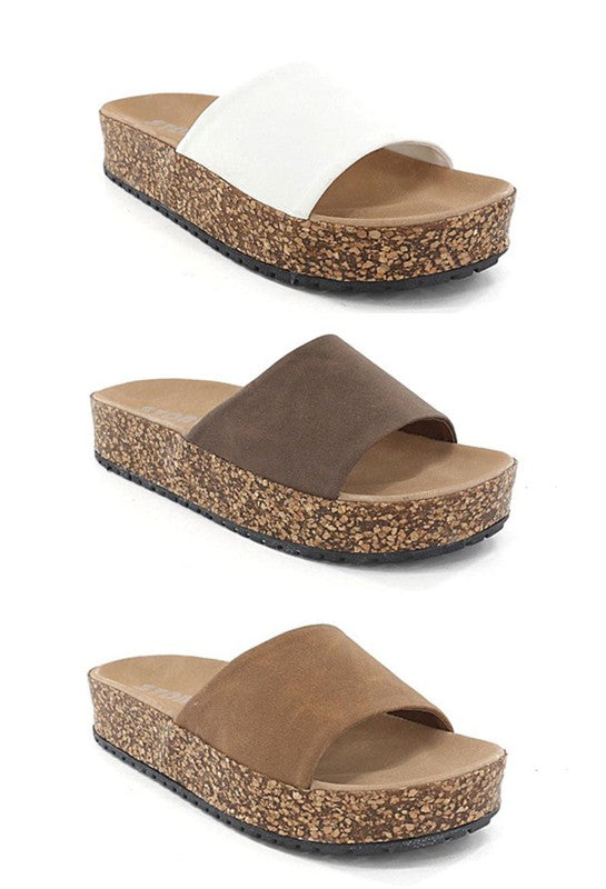 Platform Cork Sandals
