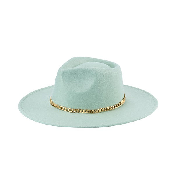Gold Chain Western Hat