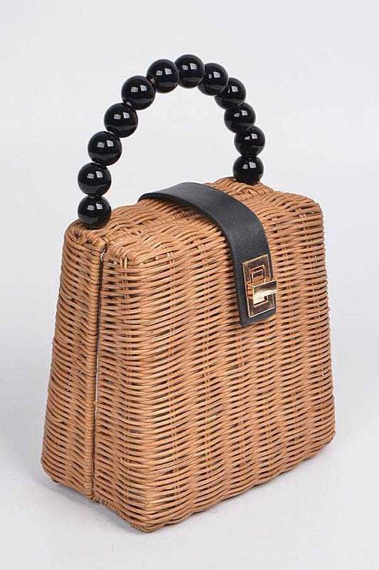 Straw Structure Clutch & Bag
