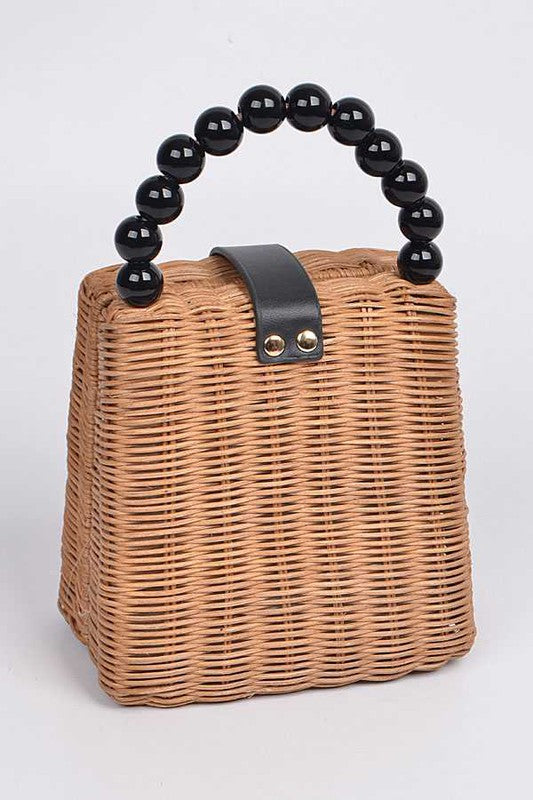 Straw Structure Clutch & Bag