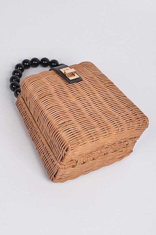 Straw Structure Clutch & Bag