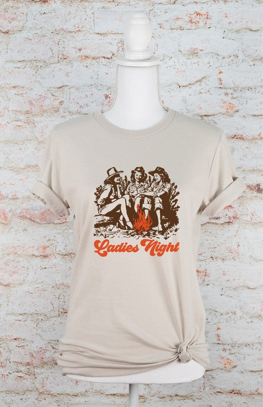 Ladies Night Camping Graphic Tee