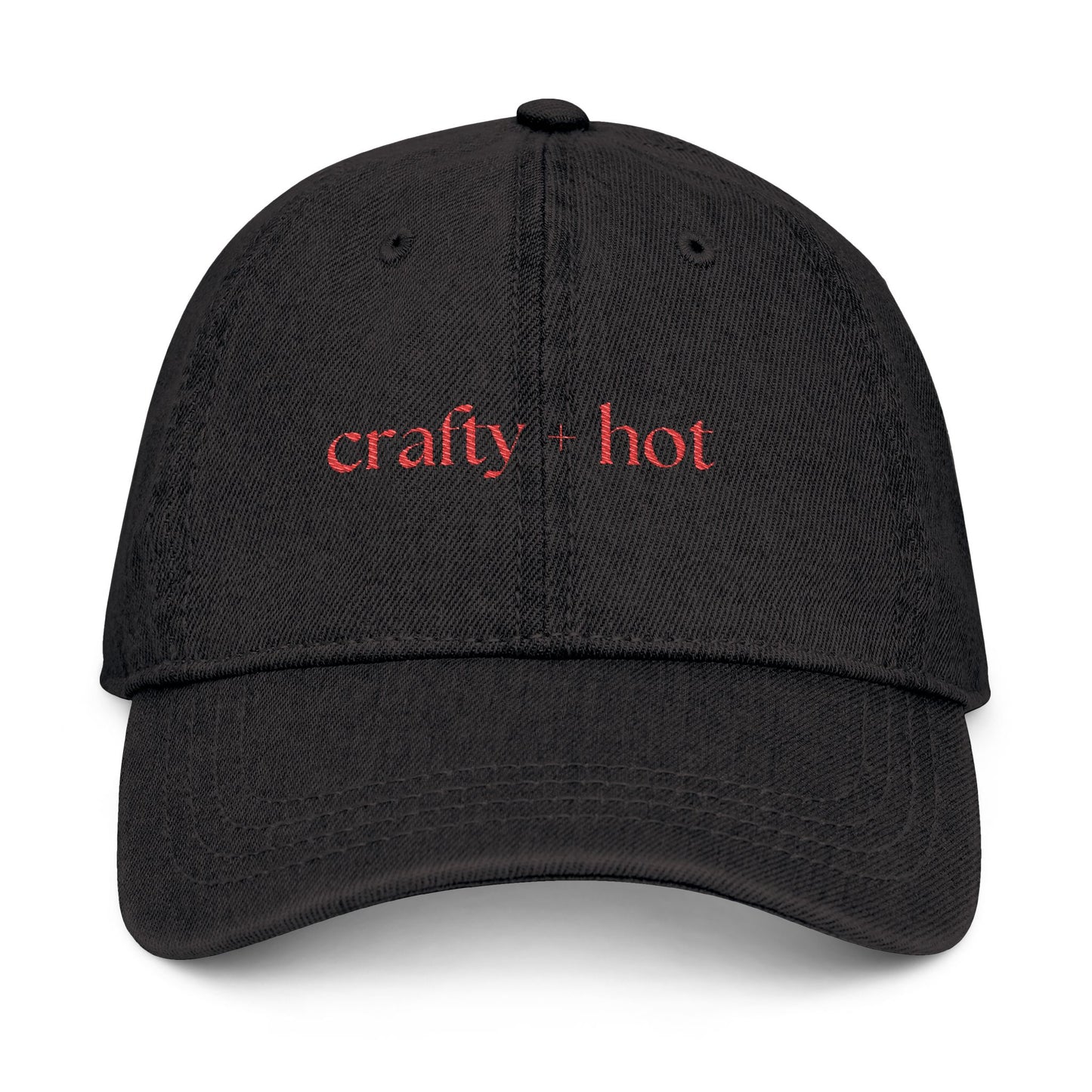 Crafty + Hot Embroidered Denim Hat