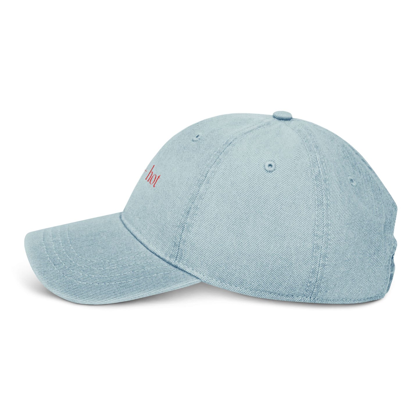Crafty + Hot Embroidered Denim Hat