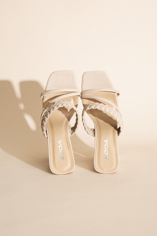 Braided Strap Heels