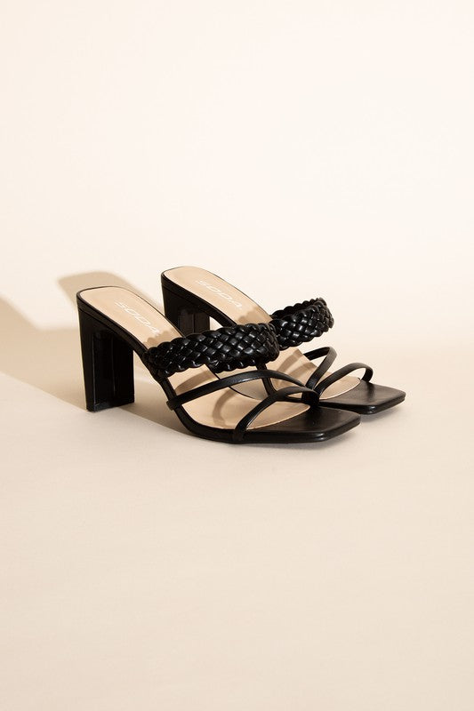 Braided Strap Heels