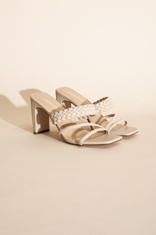 Braided Strap Heels