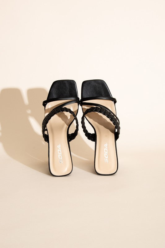 Braided Strap Heels