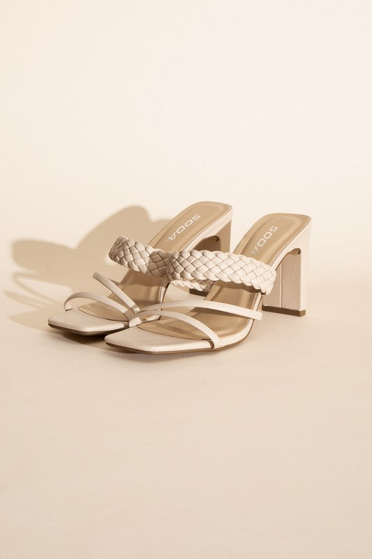 Braided Strap Heels