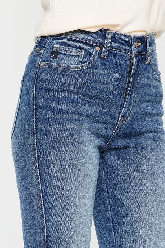 Medium Wash High Rise Flare Jeans