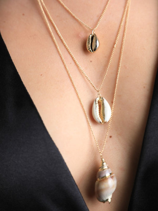 Triple Layered Shell Necklace