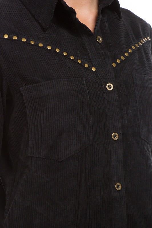 Corduroy Button Up