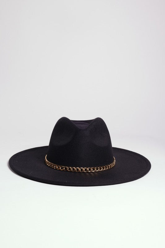 Gold Chain Western Hat