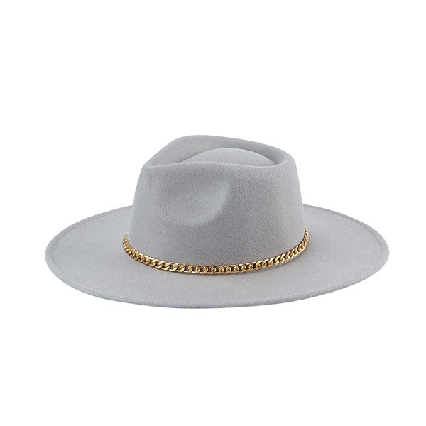 Gold Chain Western Hat