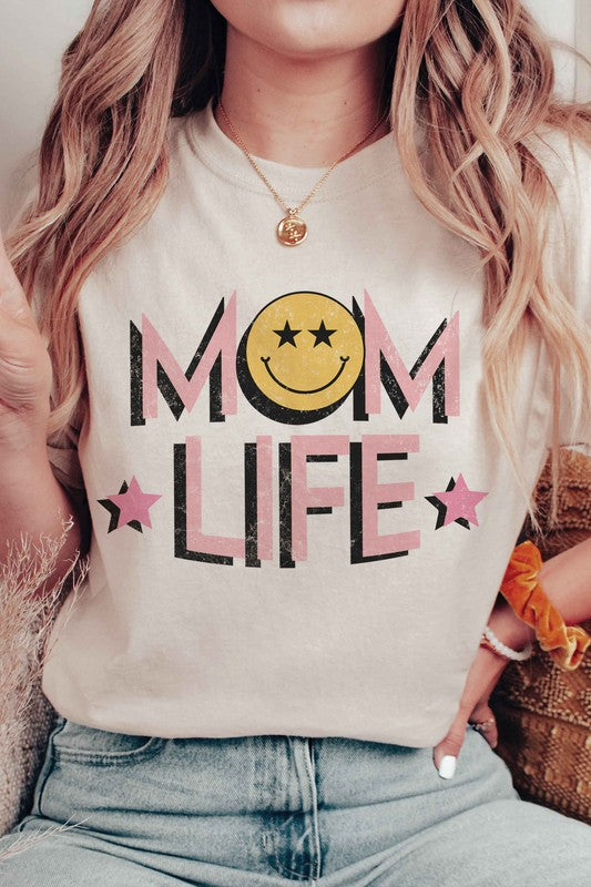 Happy Face Mom Graphic Tee