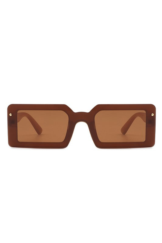 Rectangle Retro Flat Top Sunglasses