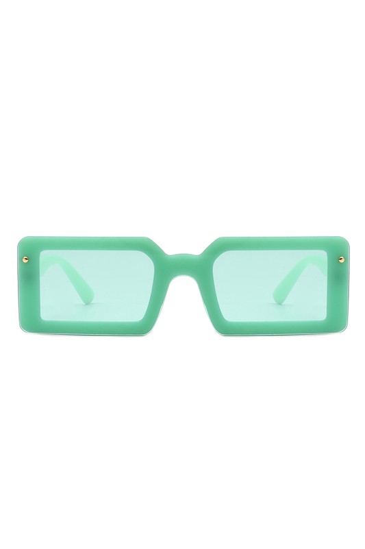 Rectangle Retro Flat Top Sunglasses