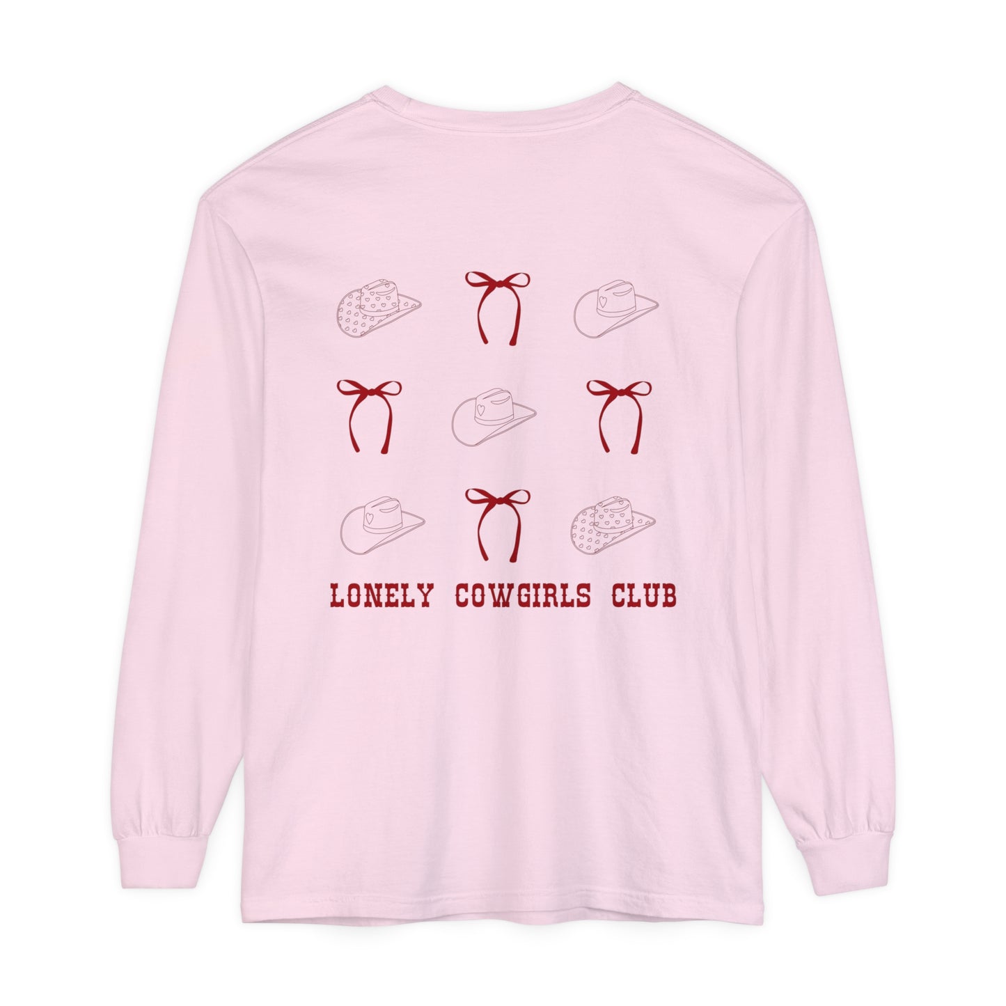 Cowgirl Hats + Bows Long Sleeve T-Shirt