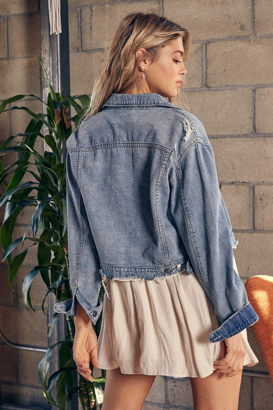 Cropped Denim Jacket