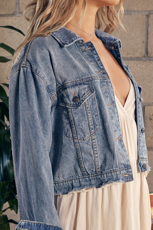 Cropped Denim Jacket