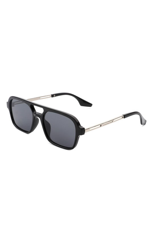 Retro Square Aviator Sunglasses