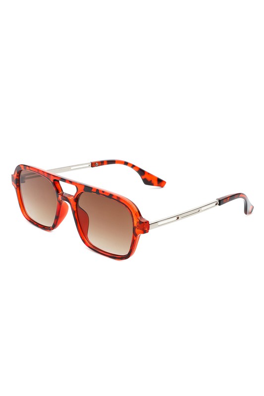 Retro Square Aviator Sunglasses