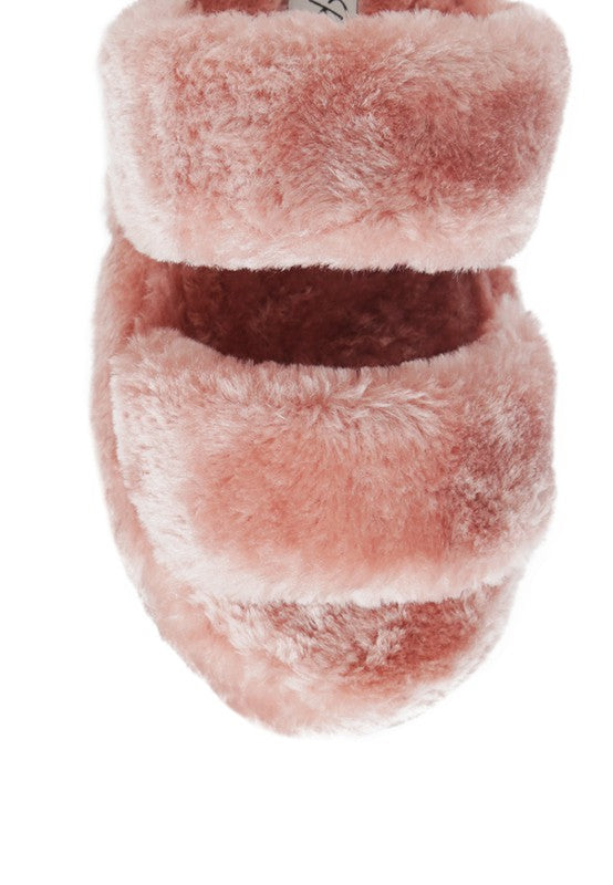 Platform Fuzzy Slippers