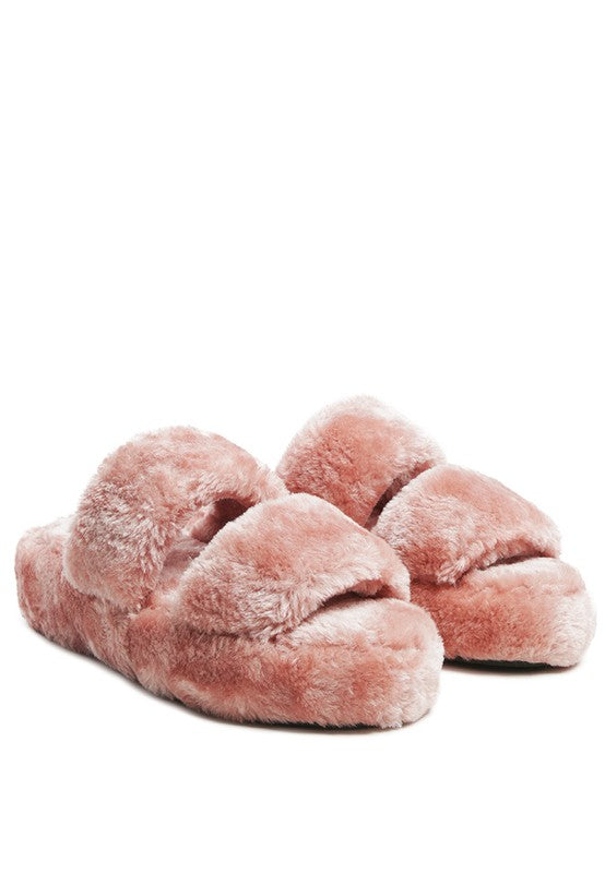 Platform Fuzzy Slippers