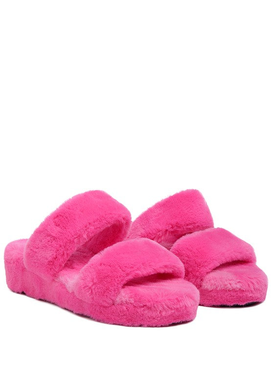 Platform Fuzzy Slippers