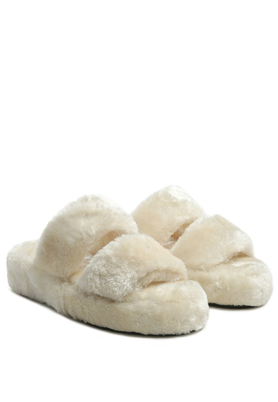 Platform Fuzzy Slippers