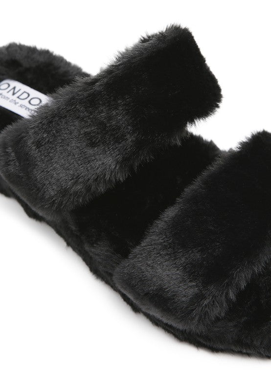 Platform Fuzzy Slippers