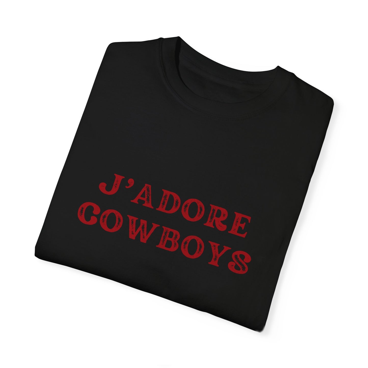 J'adore Cowboys Distressed Graphic Tee