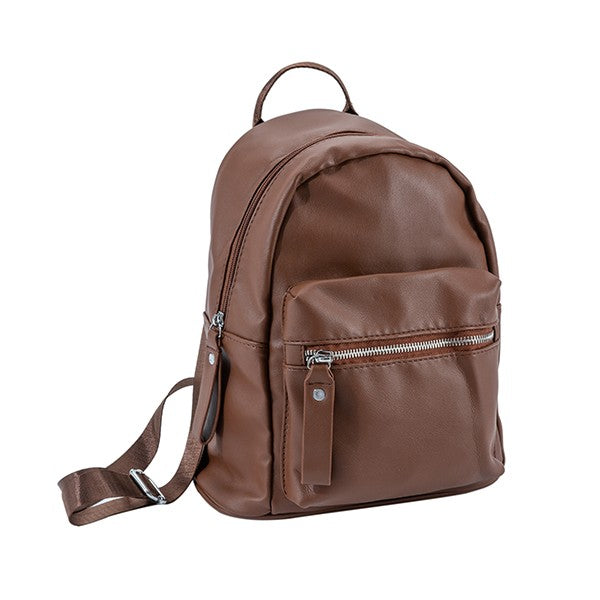 Faux Leather Backpack