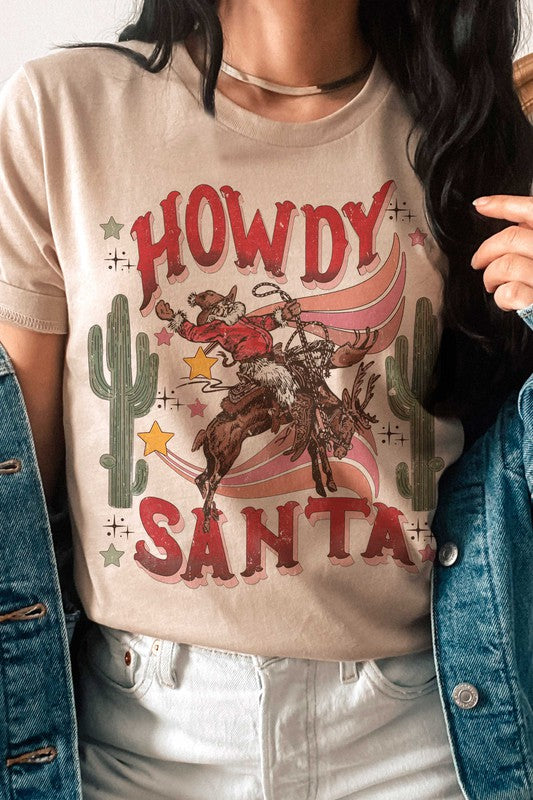 Howdy Santa Graphic Tee