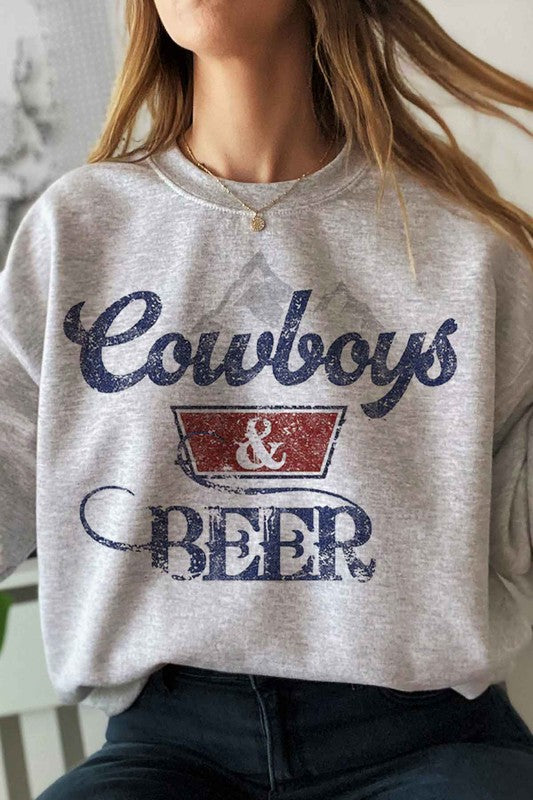 Cowboys + Beer Crewneck