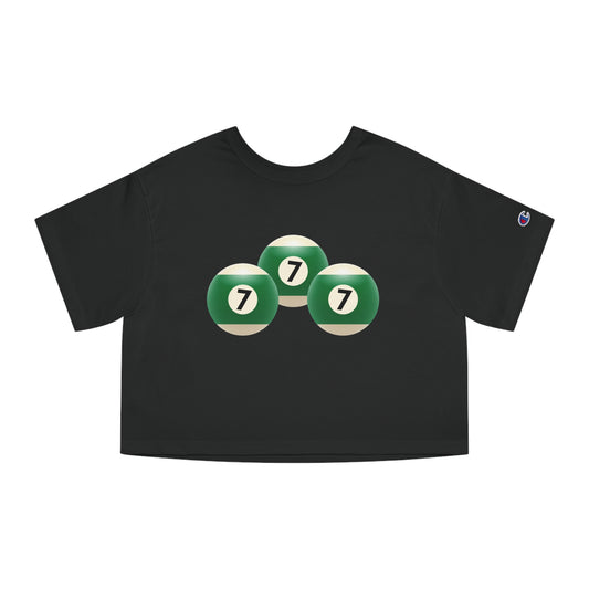 777 Billiard Balls Cropped Tee