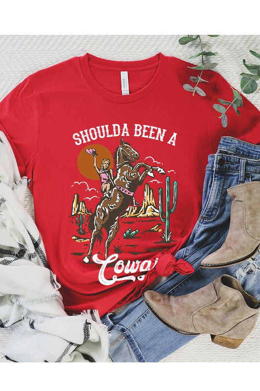 Should've Been a Cowgirl Graphic Tee