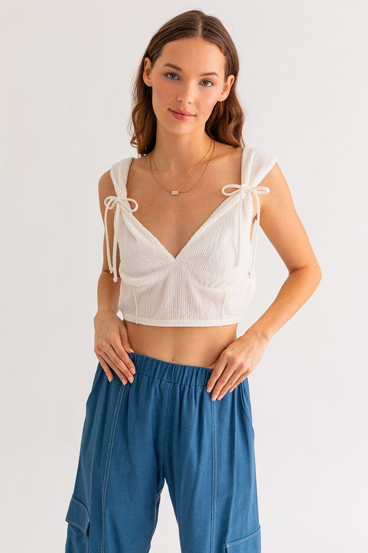 Ivory Cropped Tank