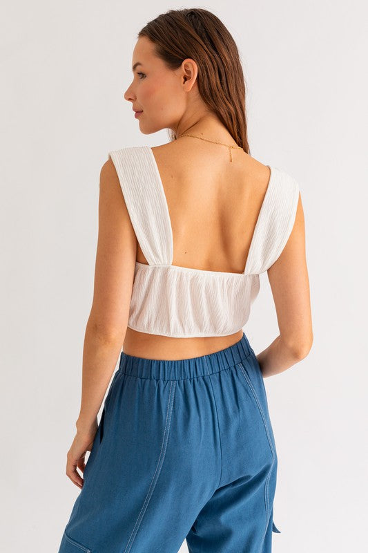 Ivory Cropped Tank