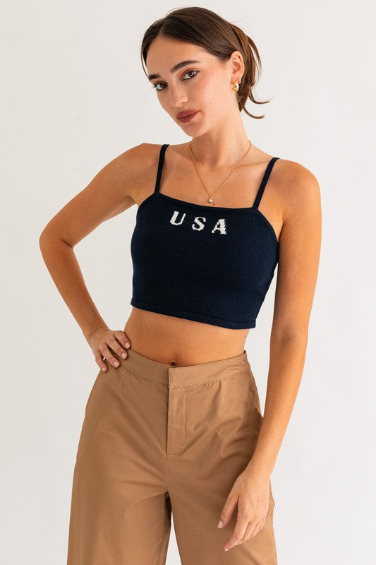 USA Knit Tank Top