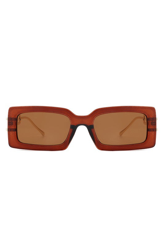 Square Flat Top Chain Link Sunglasses