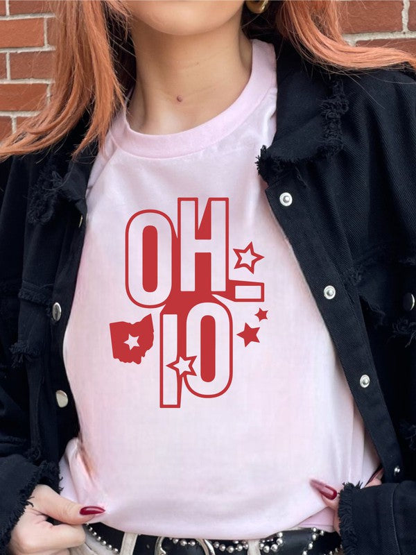 Ohio Stacked Star Short Sleeve Tee