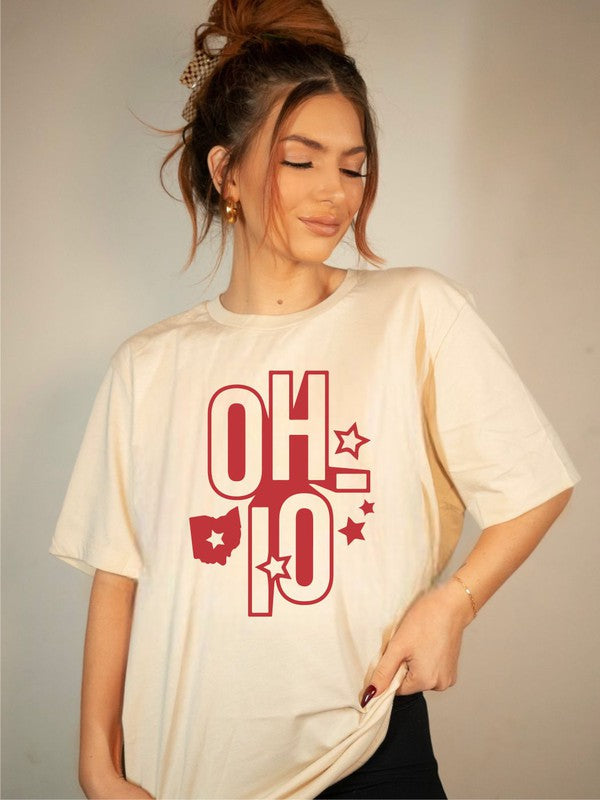 Ohio Stacked Star Short Sleeve Tee