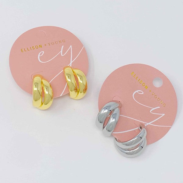 Lean On Me Hoop Earrings