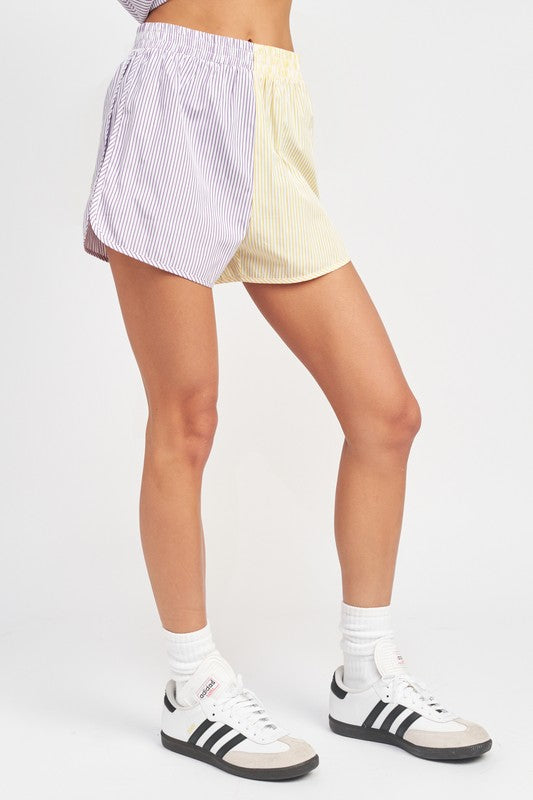 Haley Color Block Shorts