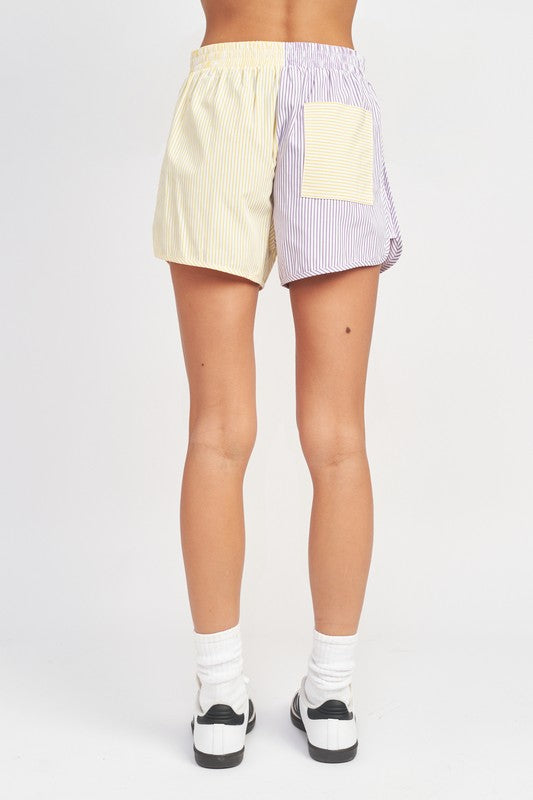 Haley Color Block Shorts