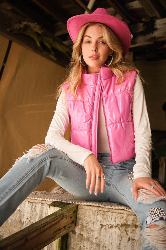 Barbie's World Quilted Puffer Vest