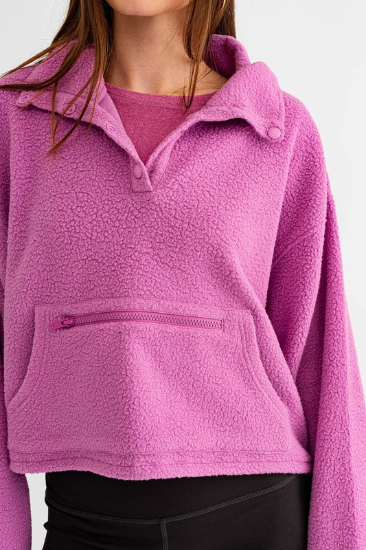 Mia Fleece Pullover Sweater