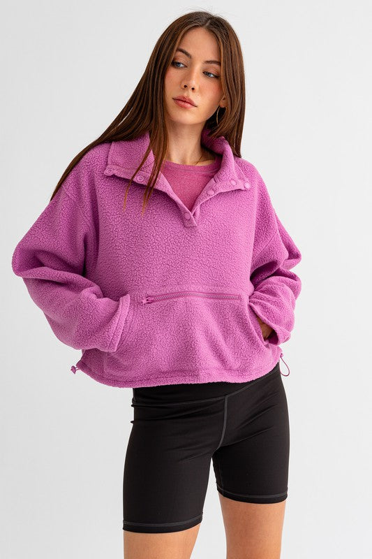 Mia Fleece Pullover Sweater