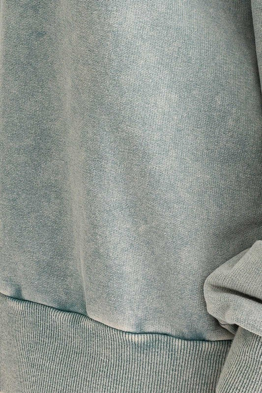 Sage Washed Oversized Pullover